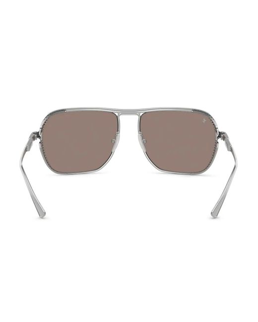 Ferrari Metallic Logo-Engraved Sunglasses