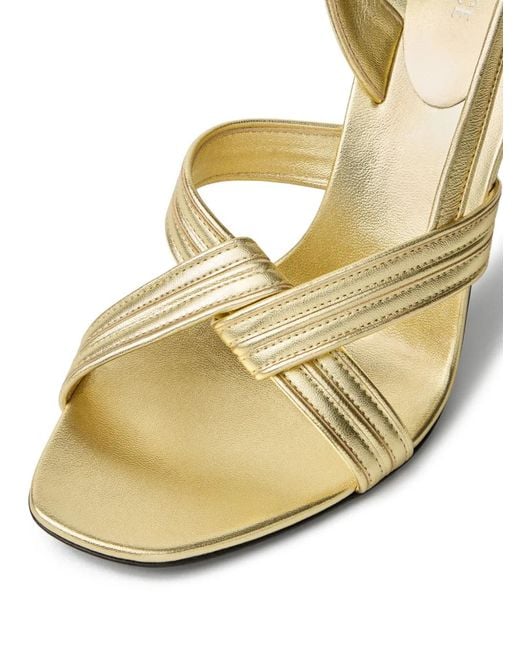 Versace Gianni Metallic Nappa Sandals 90 Mm