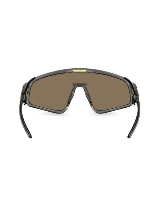 Oakley Yellow Latch Mask-Frame Sunglasses