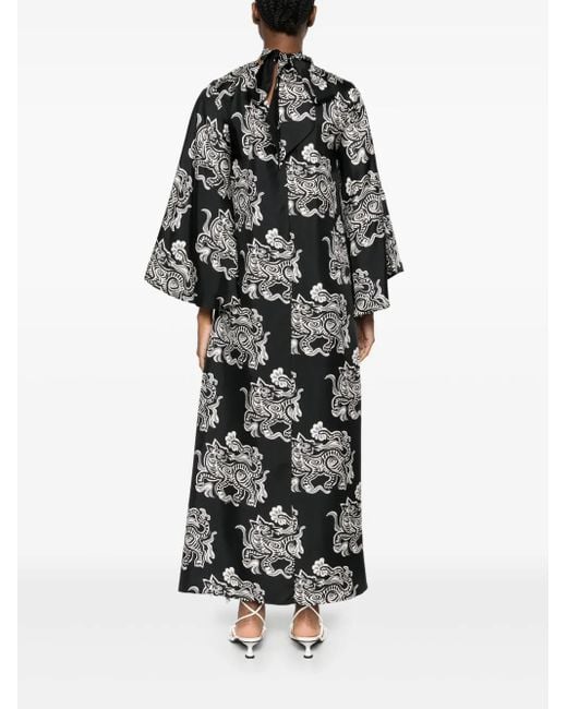 LaDoubleJ Black Magnifico Maxi Dress