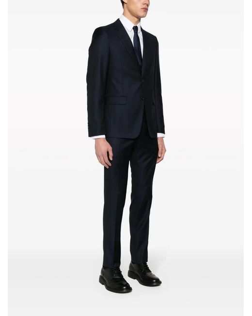 Prada Black Single-Breasted Virgin-Wool Suit for men