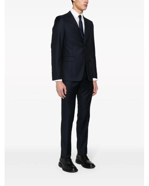 Prada Black Single-Breasted Virgin-Wool Suit for men
