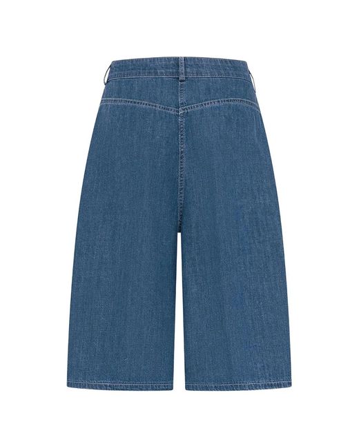 Seventy Blue Button Shorts