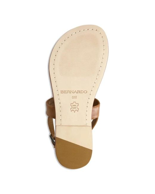 Bernardo Brown Maverick Leather Sandals