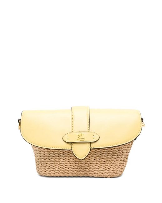 Ralph Lauren Natural "Lynden" Small Shoulder Bag