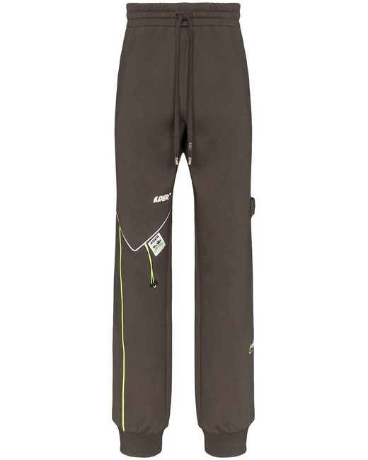 Adererror Gray Grey Drawstring Track Pants for men