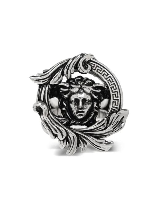 Versace Metallic Ring mit Medusa-Motiv