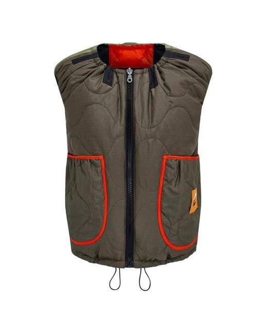 Perfect Moment Blue X Marfa Stance Reversible Quilted Ski Vest