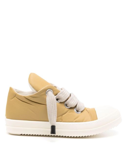 Rick Owens Natural Oversize-laces Padded Sneakers for men
