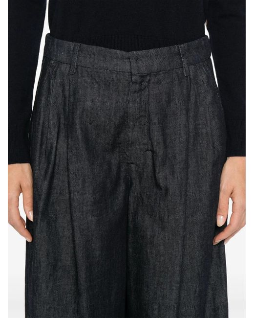 Pantalon À Patch Logo Max Mara en coloris Gray