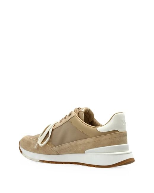 MICHAEL Michael Kors White Nova Logo-Patch Sneakers