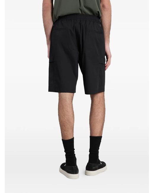 State of Order Black Drawstring Shorts for men