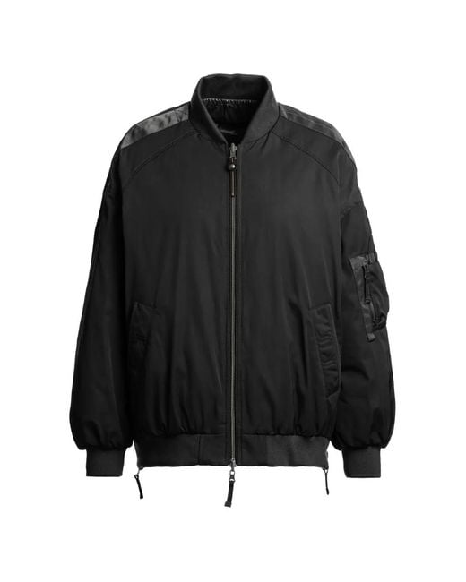 Parajumpers Black Reversible Bomb Bomber Jacket