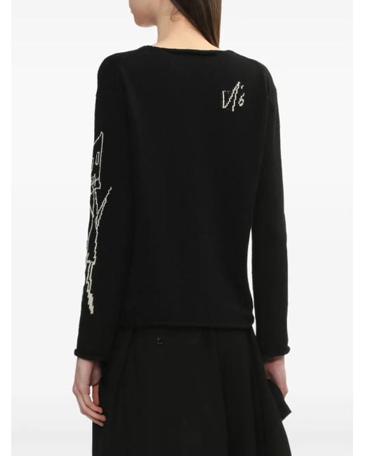Y's Yohji Yamamoto ロゴ カーディガン Black