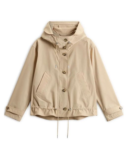 Woolrich ショート パーカーコート Natural