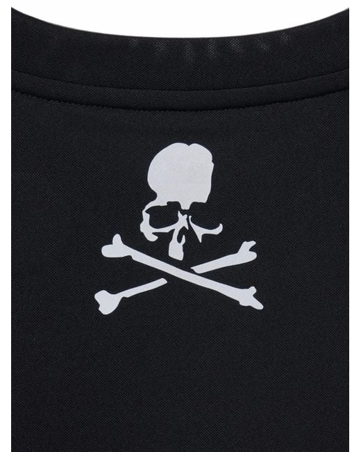 Mastermind Japan Black Boxy-Fit Logo-Print T-Shirt for men