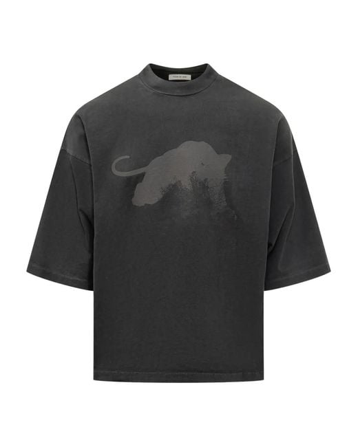Fear Of God Gray Le Panteres Graphic T-Shirt for men