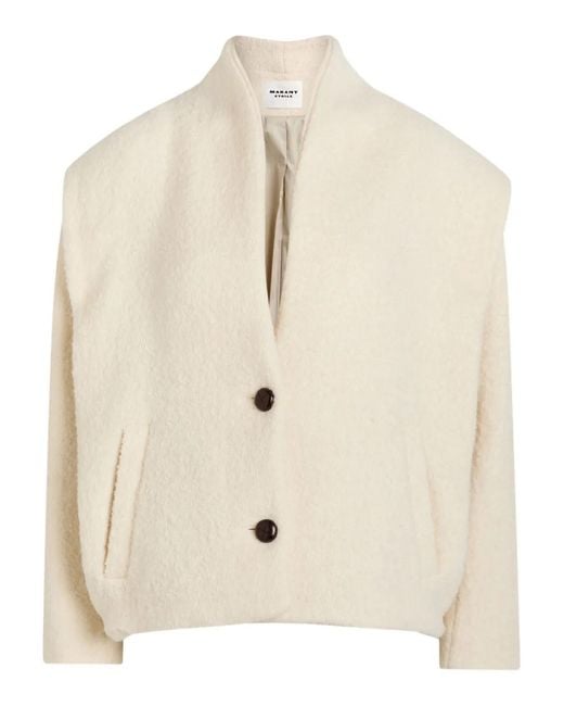 Isabel Marant Natural Drogo Button Jacket