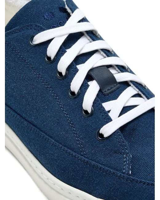 Blu Scarpa Blue Lace-Up Sneakers for men