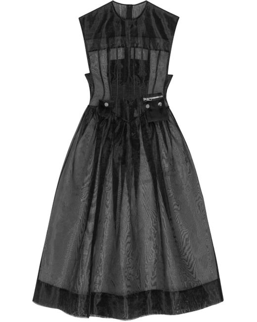 Ganni セミシアードレス Black
