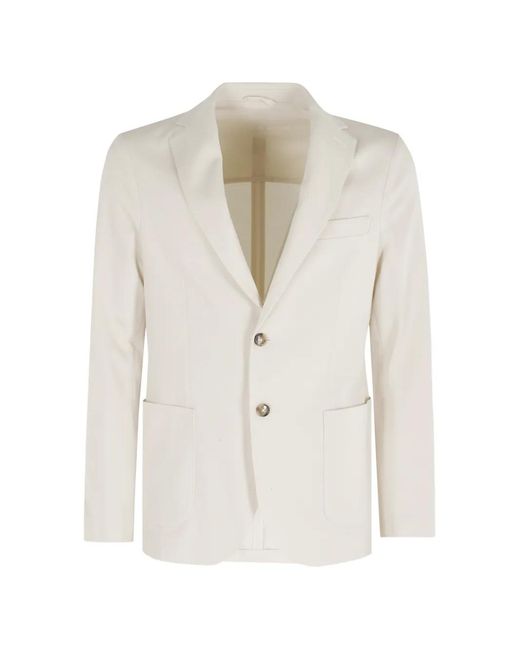 Circolo 1901 White Single-Breasted Blazer for men