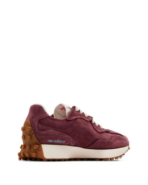 New Balance Brown 327 Contrast-Panel Sneakers