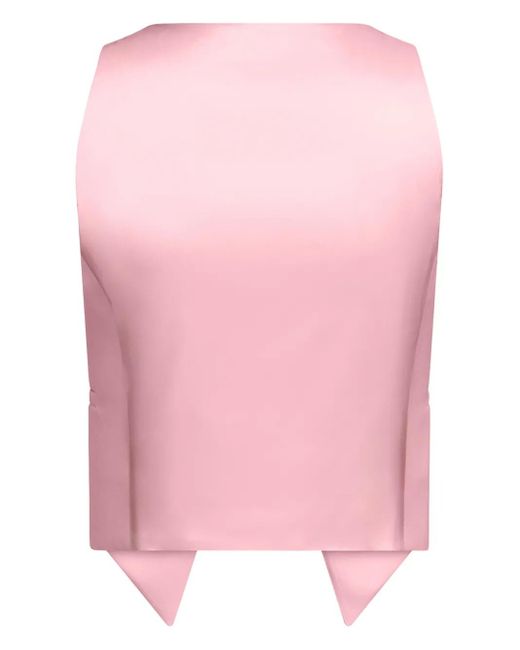 Chaleco con apliques de cristal Area de color Pink