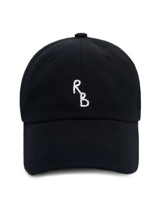 Ruslan Baginskiy Blue Hand-Embroidered Baseball Cap