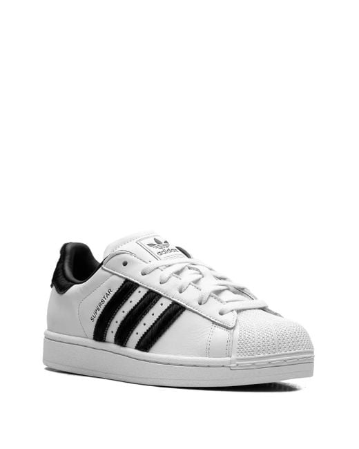 Adidas Gray Superstar Ii Pony-Hair Sneakers