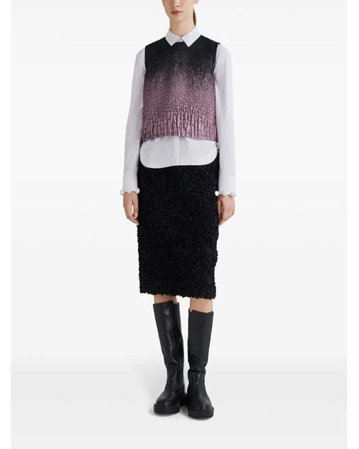 Ports 1961 Blue Gradient-Effect Textured Top