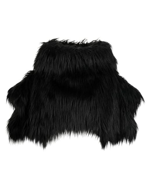 Mantella Crop di Comme des Garçons in Black