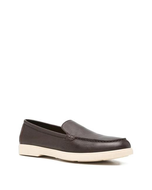 Calpierre White Leather Loafers for men