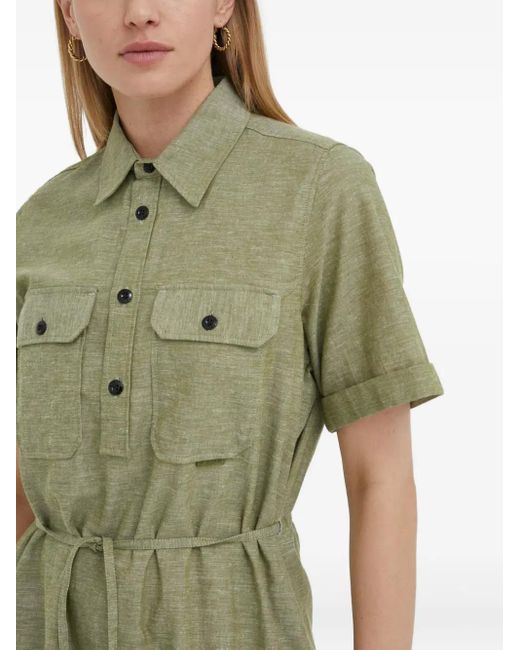 G-Star Green Buttoned-Pocket Dress