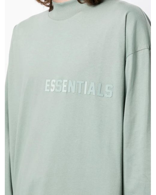 Fear Of God Green Long-Sleeve Cotton T-Shirt for men