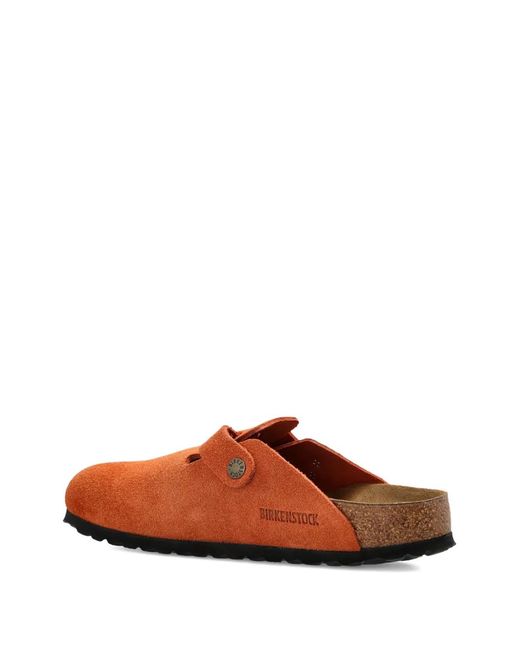 Birkenstock Brown Boston Buckle Strap Mules