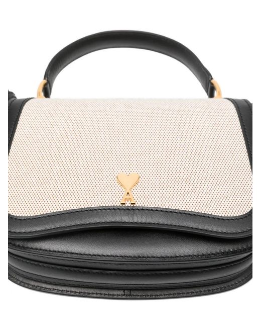 Borsa Tote Con Manico di AMI in White