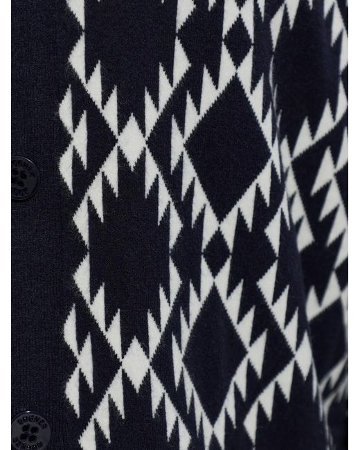 Bogner Black Amber Diamond-Pattern Cardigan