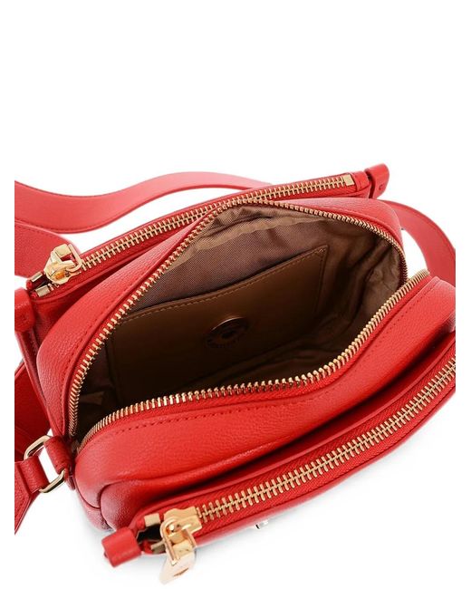 Love Moschino Red Logo-Plaque Cross Body Bag