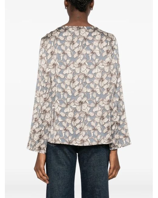 Marc O' Polo Blue Floral Blouse