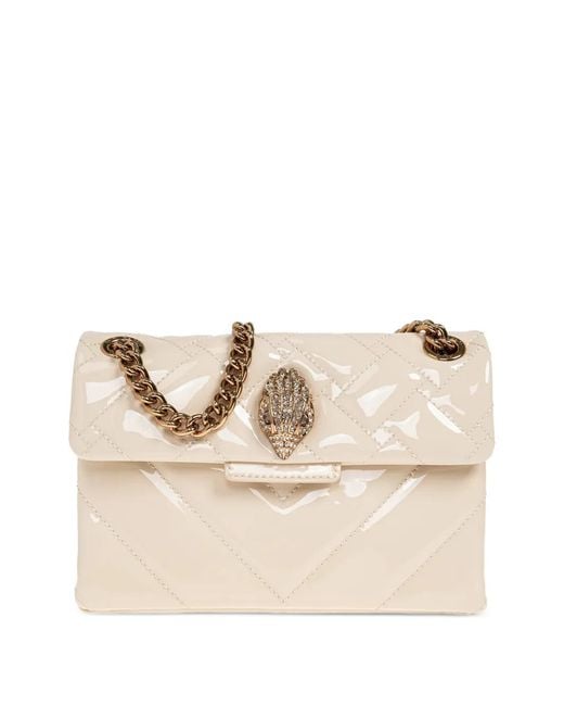 Kurt Geiger Natural Mini Kensington Leather Tote Bag