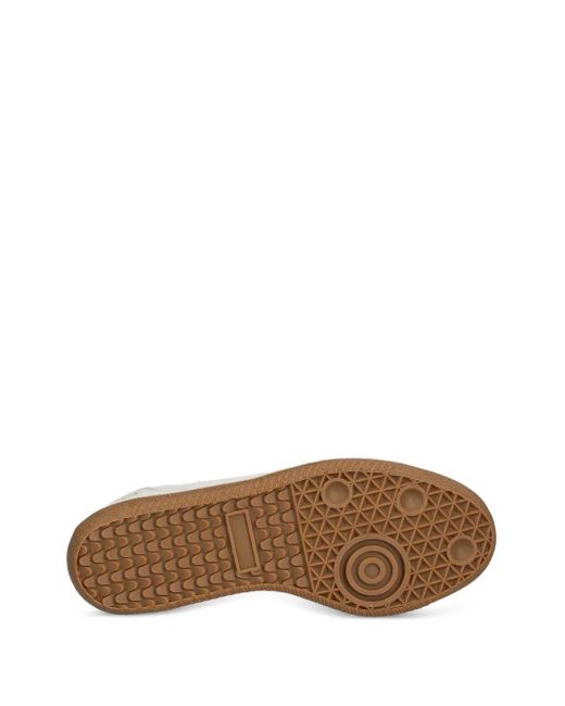 Flamingos White Logo-Detail Suede Trainers