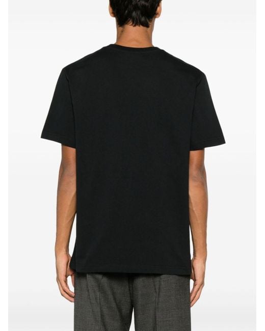 Maison Kitsuné T-Shirt mit Logo-Print in Black für Herren