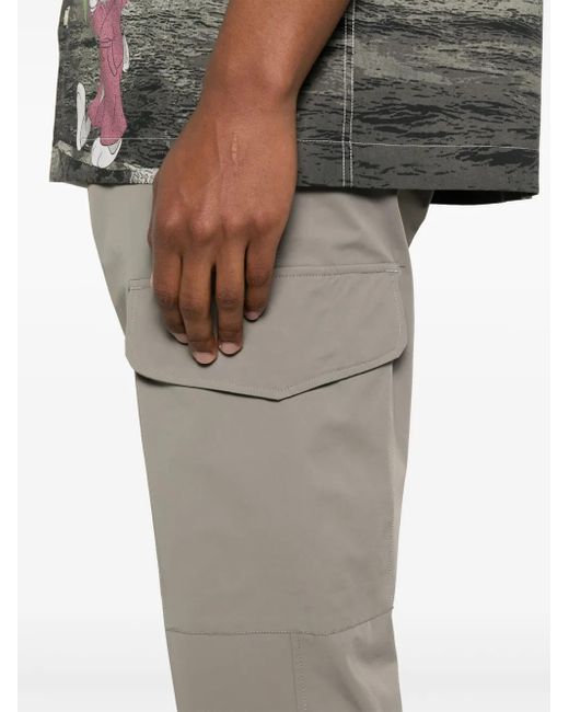 White Sand Gray Tapered Trousers for men
