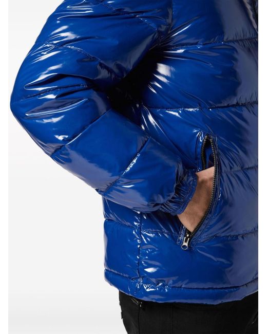 Philipp Plein Blue Down Jacket for men