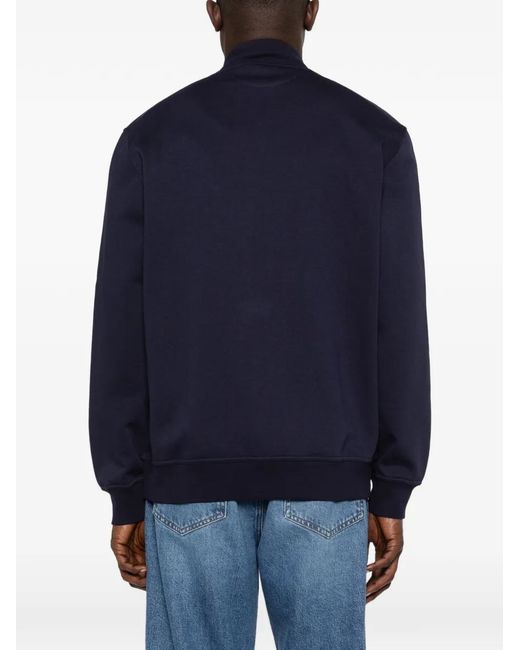 Brunello Cucinelli Blue Zip Pockets Knitwear for men