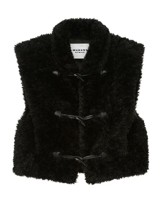 Isabel Marant Black Alisa Toggle Gilet