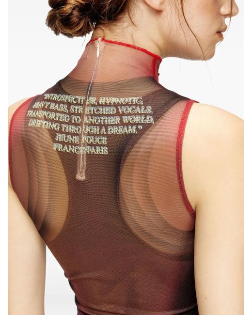 DIESEL Remaster Capsule D-Agnec Midi-Jurk in het Red