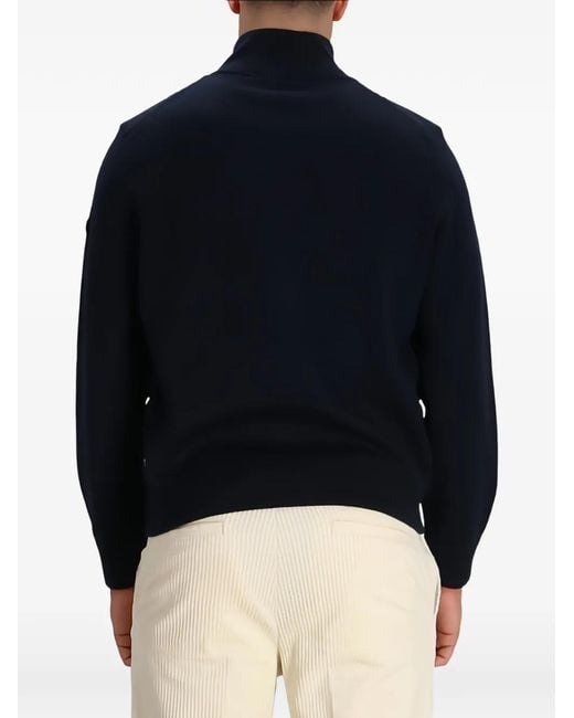 Boss Blue Zip-Up Padded Jacket for men