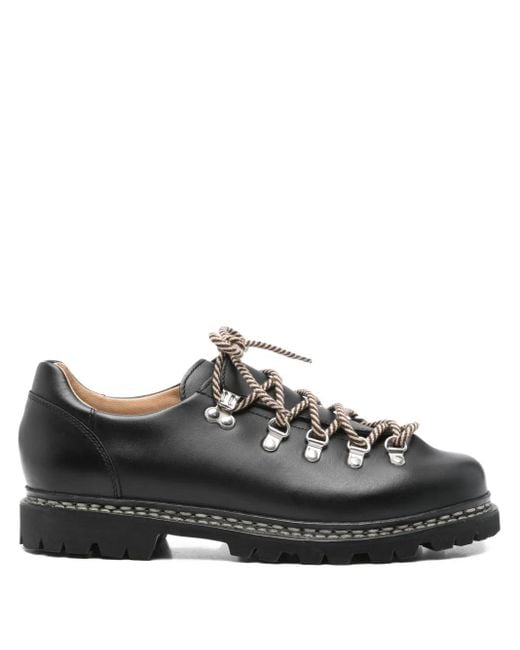 Paraboot Black Clusaz Leather Lace-Up Boots for men