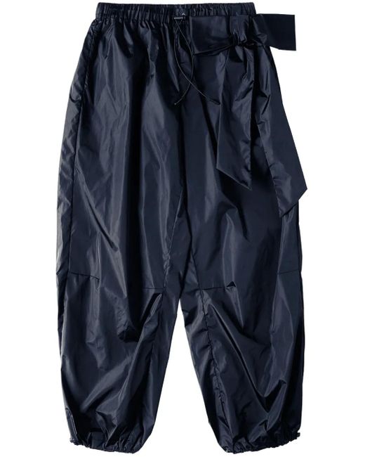 Simone Rocha Blue Bow-Detail Track Pants for men